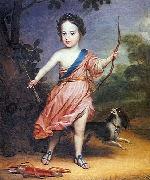 Gerard van Honthorst Willem III op driejarige leeftijd in Romeins kostuum oil on canvas